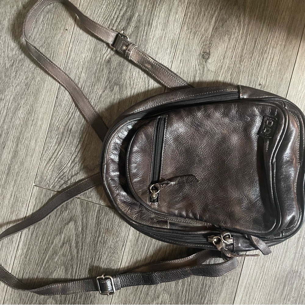 Bed Stu backpack purse rustic dark brown color only used a few times